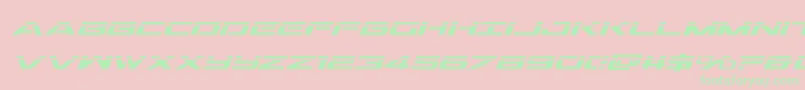 fuente Outriderlaserital – Fuentes Verdes Sobre Fondo Rosa