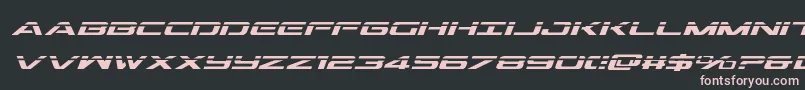Outriderlaserital Font – Pink Fonts on Black Background