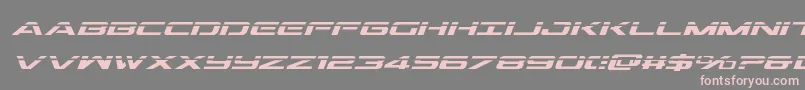 Outriderlaserital Font – Pink Fonts on Gray Background