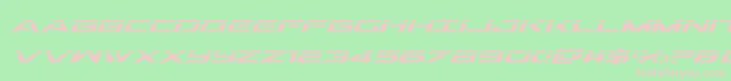 Outriderlaserital Font – Pink Fonts on Green Background