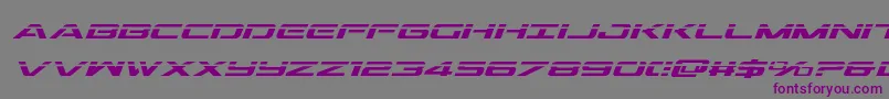 Шрифт Outriderlaserital – фиолетовые шрифты на сером фоне