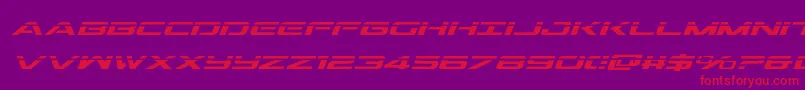 Outriderlaserital Font – Red Fonts on Purple Background