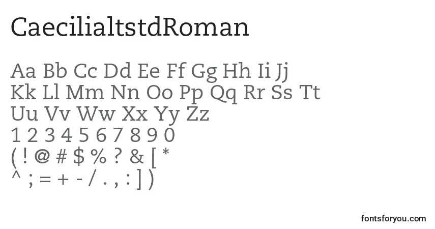 Fuente CaecilialtstdRoman - alfabeto, números, caracteres especiales