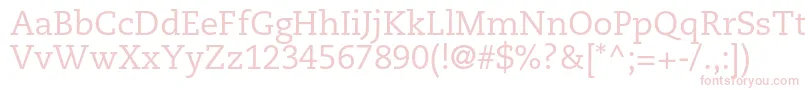 CaecilialtstdRoman Font – Pink Fonts on White Background