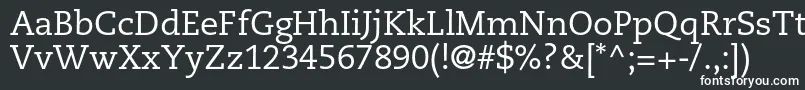 CaecilialtstdRoman Font – White Fonts on Black Background