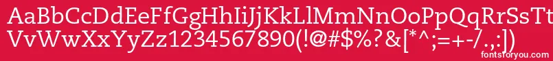 CaecilialtstdRoman Font – White Fonts on Red Background