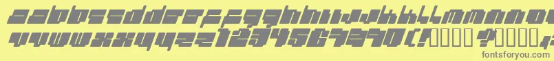 CheaptypeItalic Font – Gray Fonts on Yellow Background