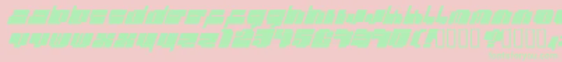 CheaptypeItalic Font – Green Fonts on Pink Background