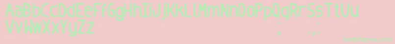BadopusTfb Font – Green Fonts on Pink Background