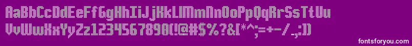 DsPoint Font – White Fonts on Purple Background