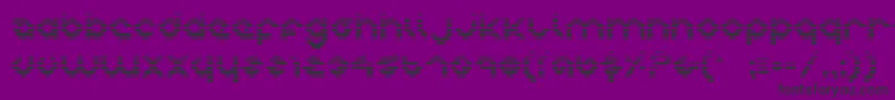 Charlieg-Schriftart – Schwarze Schriften auf violettem Hintergrund