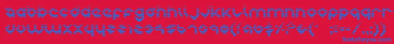 Charlieg-Schriftart – Blaue Schriften auf rotem Hintergrund