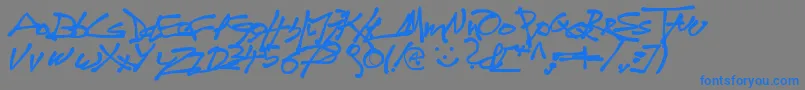 Tagdo Font – Blue Fonts on Gray Background