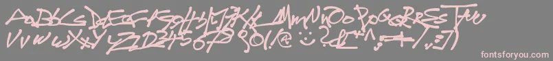 Tagdo Font – Pink Fonts on Gray Background