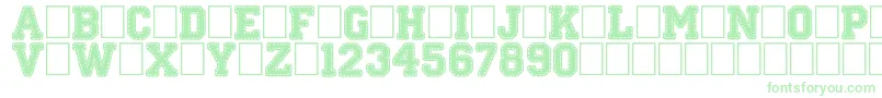 StitchnSchool-fontti – vihreät fontit