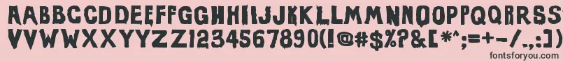 EviloffrankensteinUltrablack Font – Black Fonts on Pink Background