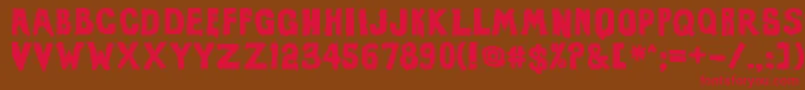 EviloffrankensteinUltrablack Font – Red Fonts on Brown Background