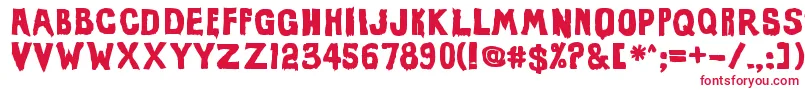 EviloffrankensteinUltrablack Font – Red Fonts