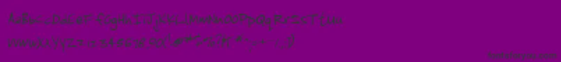 Jenkinsv Font – Black Fonts on Purple Background