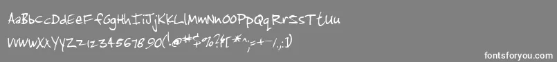 フォントJenkinsv – 灰色の背景に白い文字