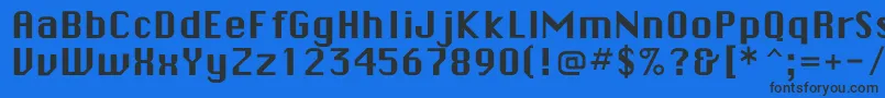 fuente Checkboxflf – Fuentes Negras Sobre Fondo Azul