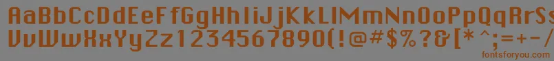 Checkboxflf Font – Brown Fonts on Gray Background