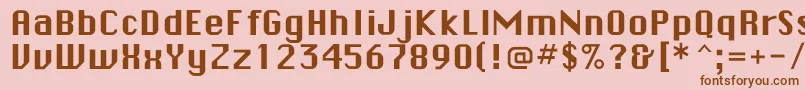 More about Checkboxflf Font Checkboxflf Font – Brown Fonts on Pink Background