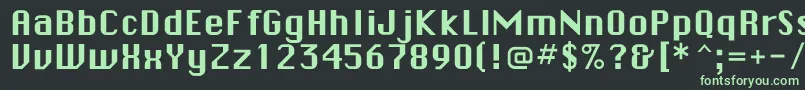 fuente Checkboxflf – Fuentes Verdes Sobre Fondo Negro
