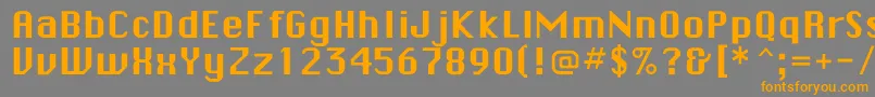 Checkboxflf Font – Orange Fonts on Gray Background