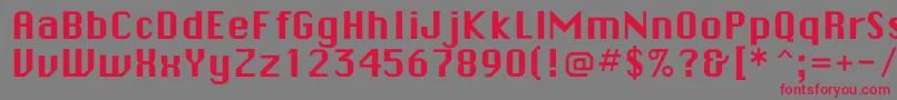 Checkboxflf Font – Red Fonts on Gray Background