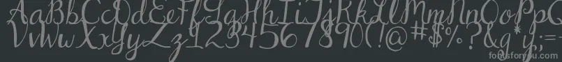 DjbDearStNick-Schriftart – Graue Schriften auf schwarzem Hintergrund