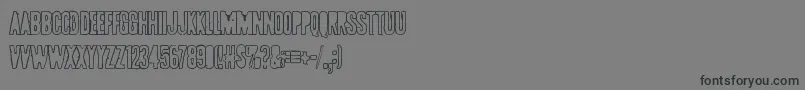 Pollux9401 Font – Black Fonts on Gray Background