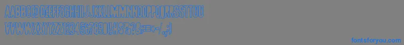 Pollux9401 Font – Blue Fonts on Gray Background