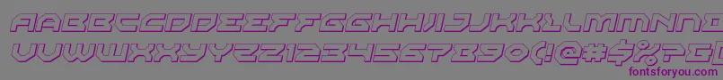 Xenodemon3Dital Font – Purple Fonts on Gray Background