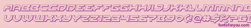 Xenodemon3Dital Font – Purple Fonts on Pink Background