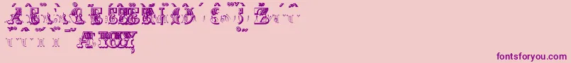 Подробнее о шрифте MadameAccents Шрифт MadameAccents – фиолетовые шрифты на розовом фоне