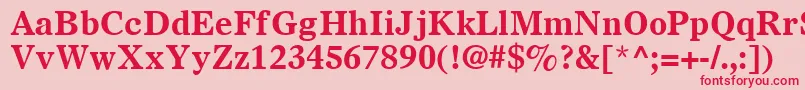 More about OlympianLtBold Font OlympianLtBold Font – Red Fonts on Pink Background