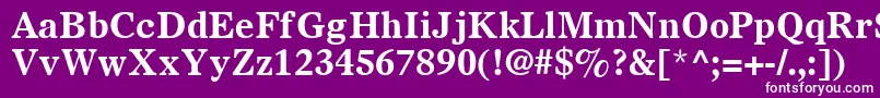 OlympianLtBold Font – White Fonts on Purple Background
