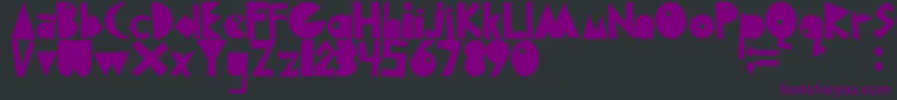 Korupssi Font – Purple Fonts on Black Background