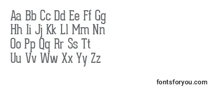 GearedSlabThin Font