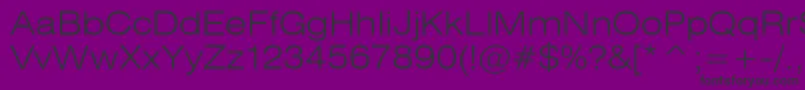 Czcionka Heliosextlightc – czarne czcionki na fioletowym tle