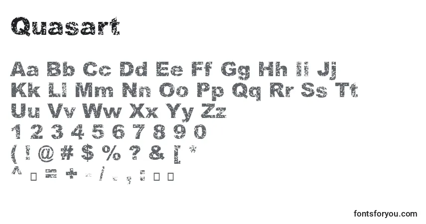 Police Quasart - Alphabet, Chiffres, Caractères Spéciaux