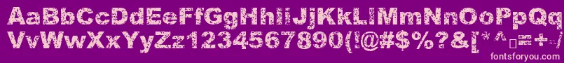 More about Quasart Font Quasart Font – Pink Fonts on Purple Background