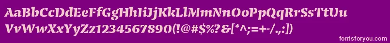 Шрифт CongabravastencilstdBold – розовые шрифты на фиолетовом фоне