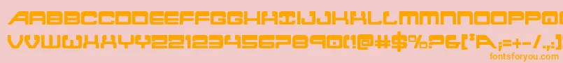 Atlantiacond2 Font – Orange Fonts on Pink Background