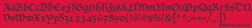 Blecklet Font – Black Fonts on Red Background