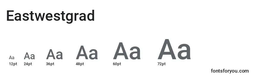 Tamanhos de fonte Eastwestgrad