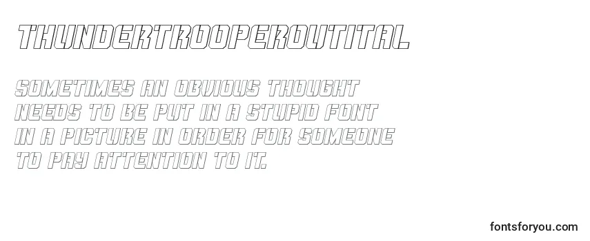 Thundertrooperoutital Font
