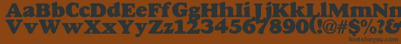 Gordo Font – Black Fonts on Brown Background