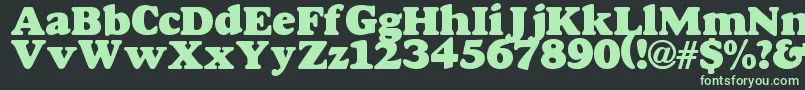 Gordo Font – Green Fonts on Black Background